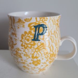 Anthropologie Initial "P" Coffee Mug